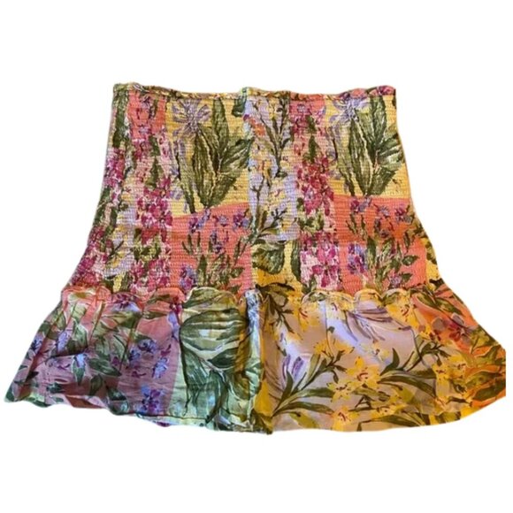 18. Fate Multicolor Floral Ruffle Skirt – Boho Layered - Picture 2 of 5